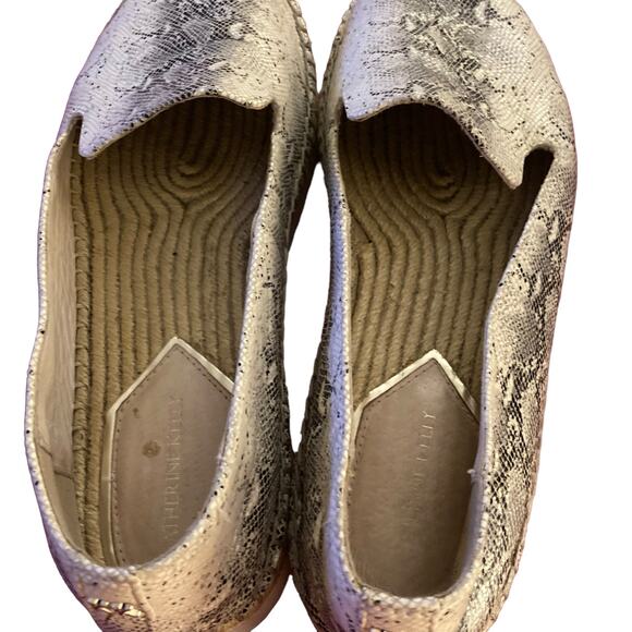 Katherine Kelly Snake Print Leather‎ Flats Size 8.5M - Picture 4 of 10